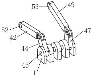 Multi-unit connecting rod driving high-stability electro-hydraulic controllable sliding type wood forking machine