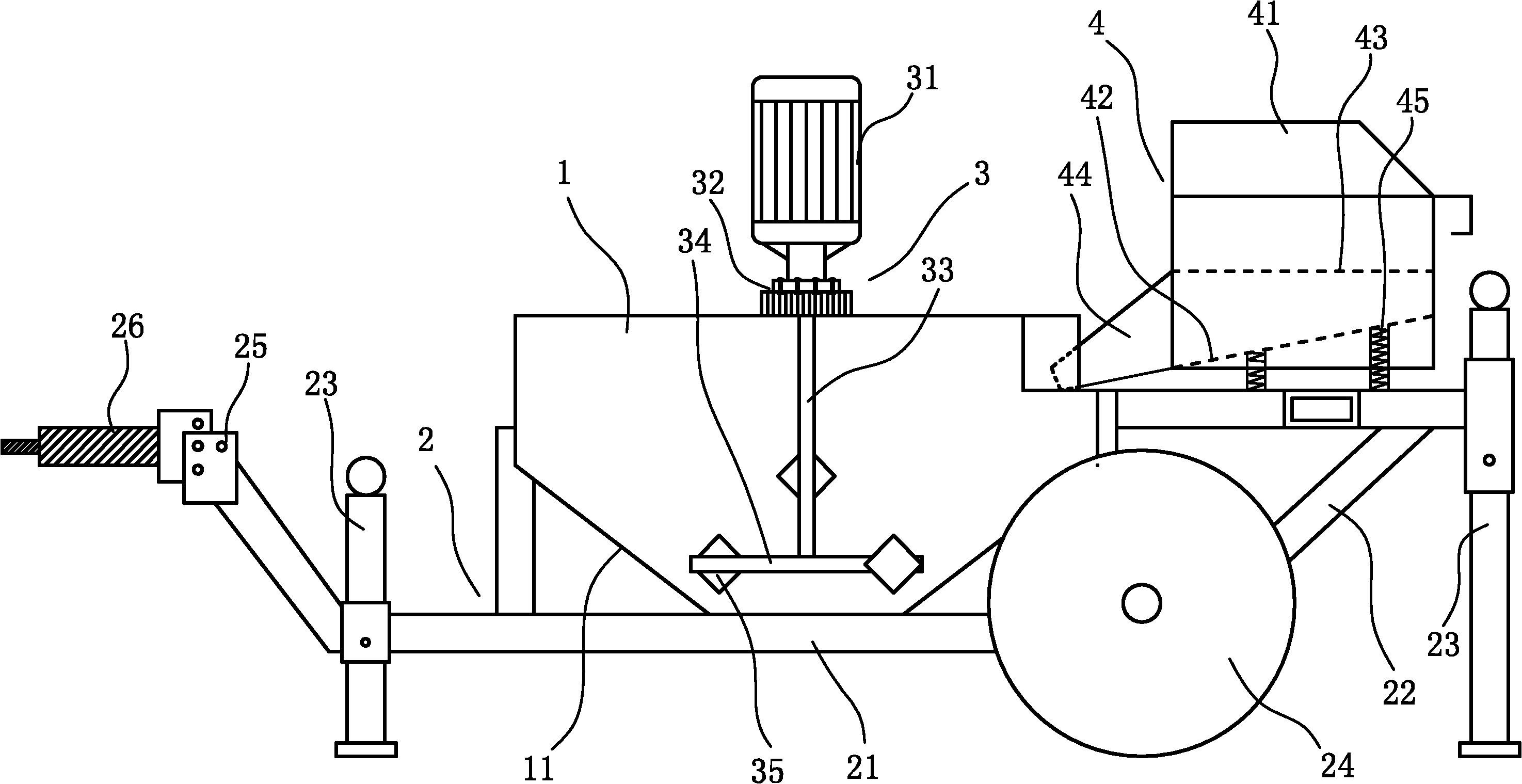 Mortar material storage method for mortar pump machine and mortar material storage device