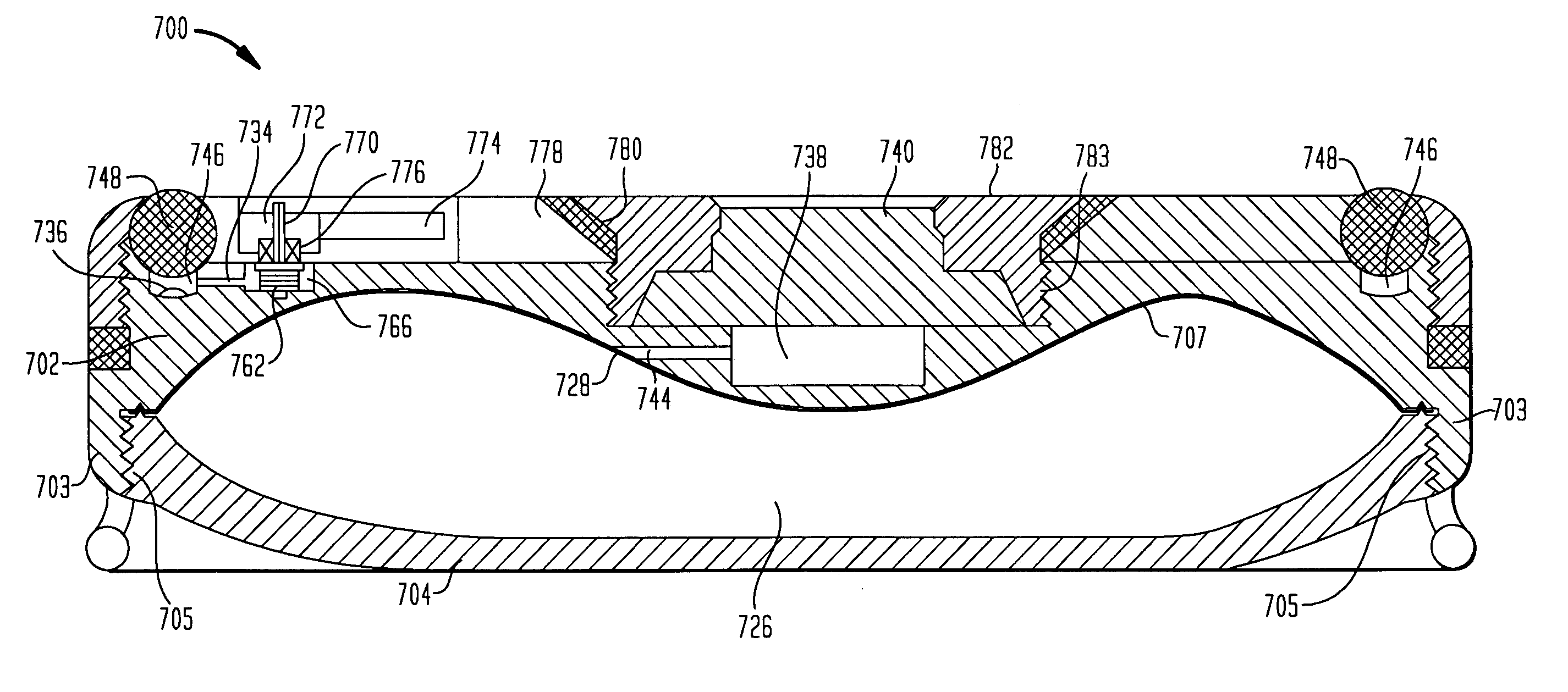 Implantable pump with infinitely variable resistor