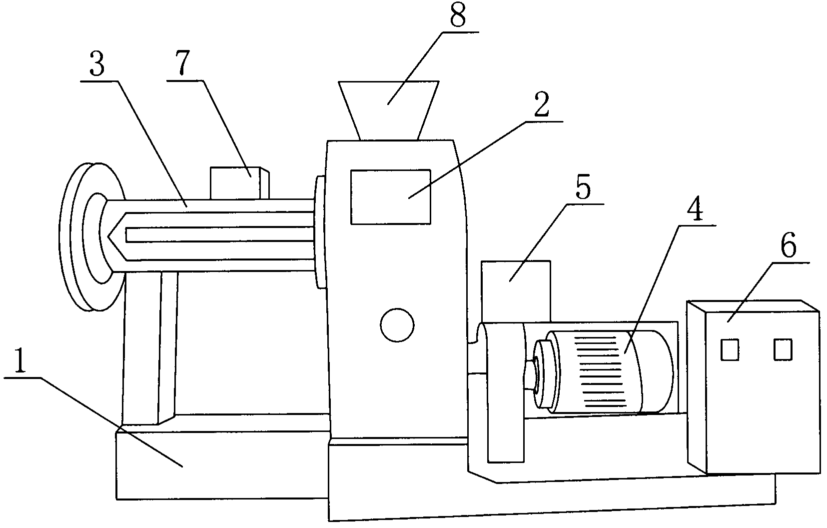 Special extruder for manufacturing rubber