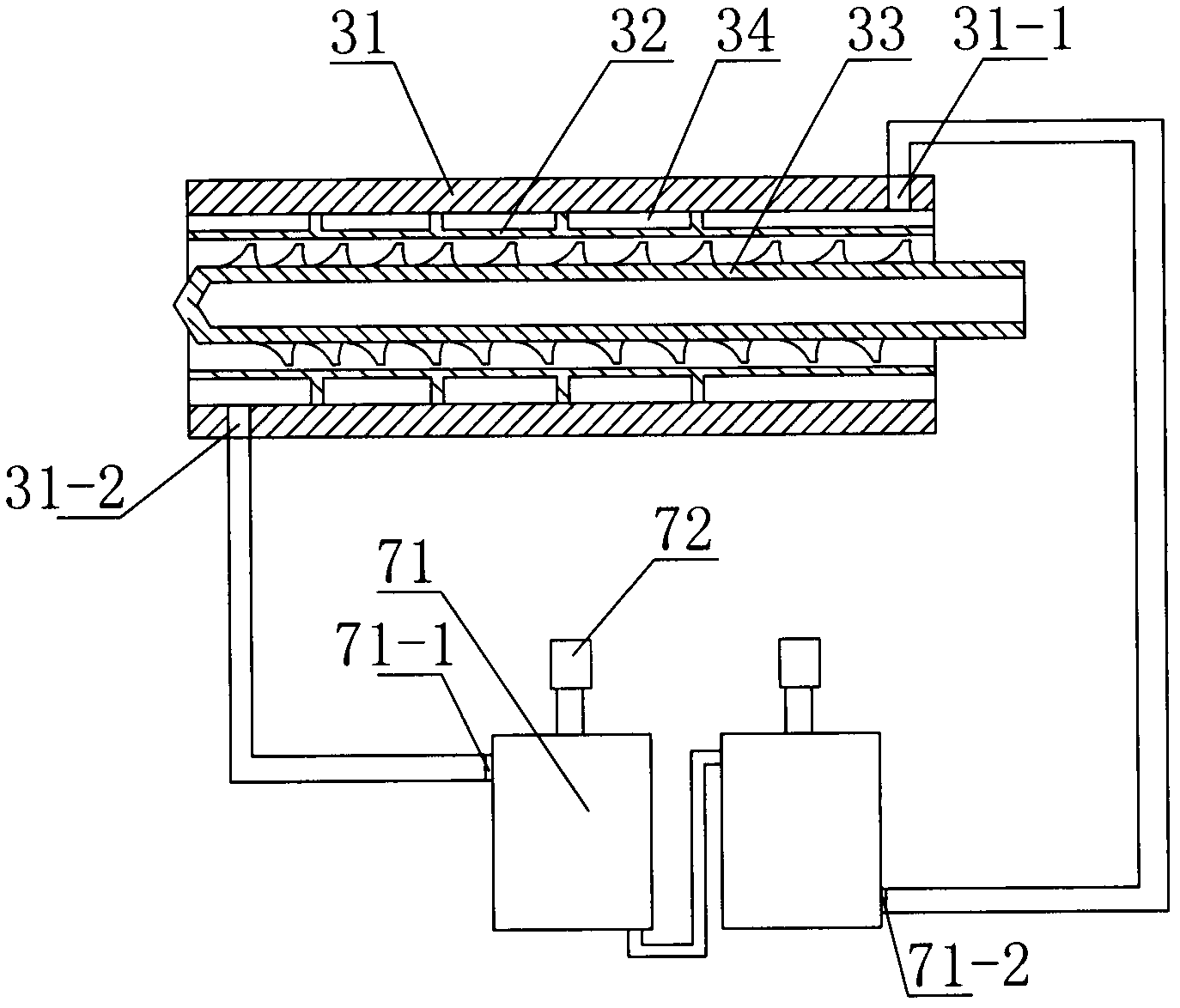 Special extruder for manufacturing rubber