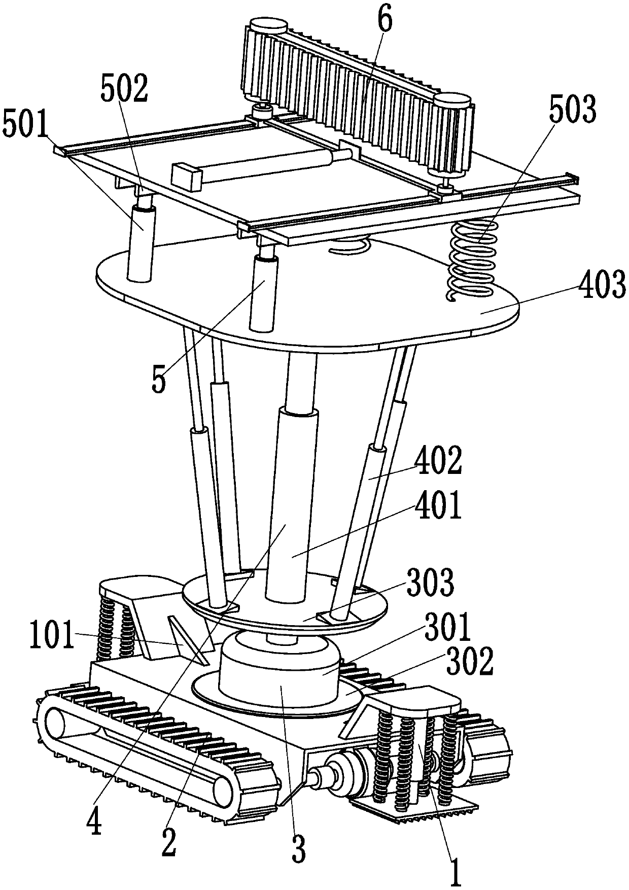 An automatic scraping and sweeping processing machine for building interior decoration walls