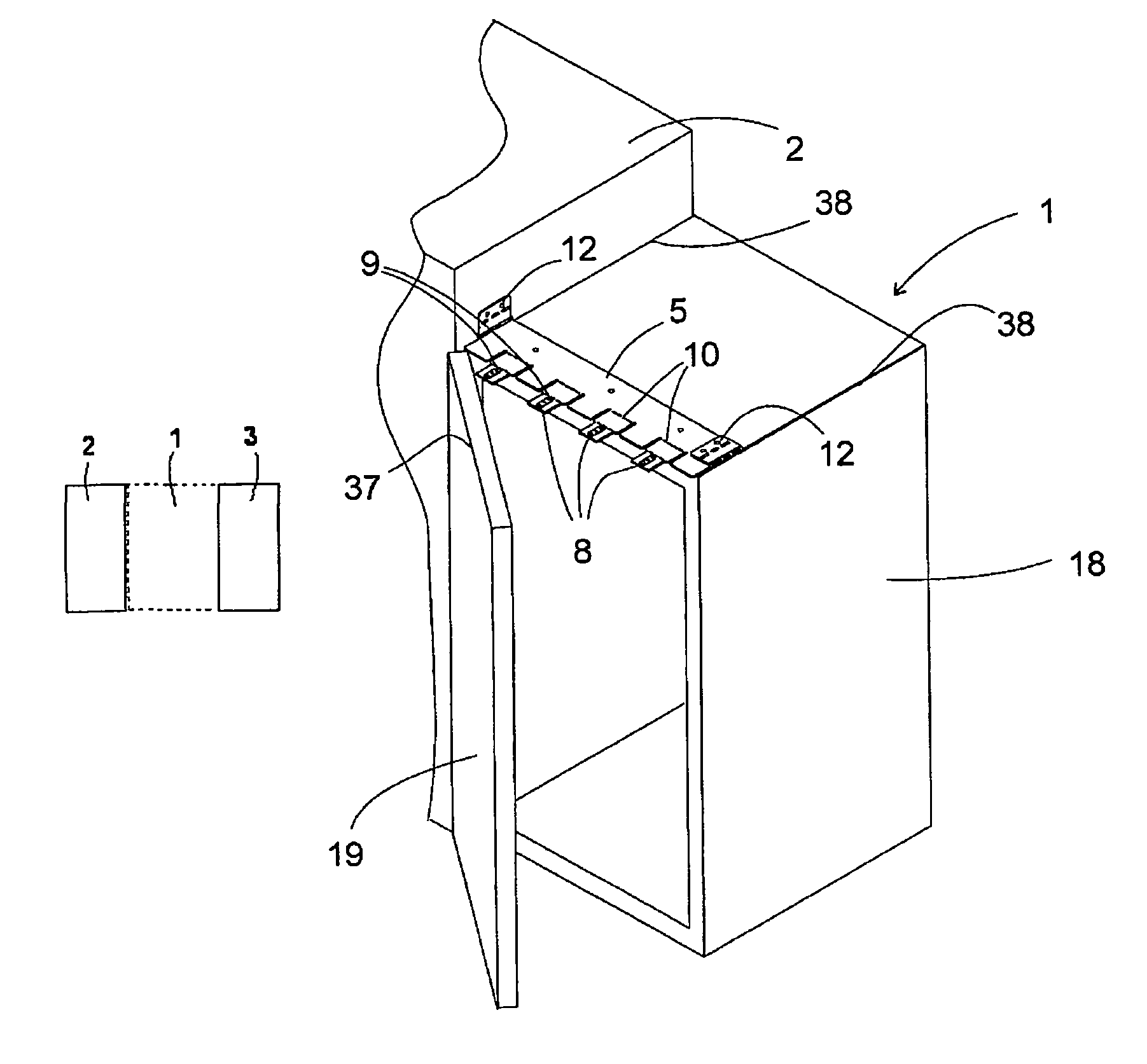 Housing for a household appliance