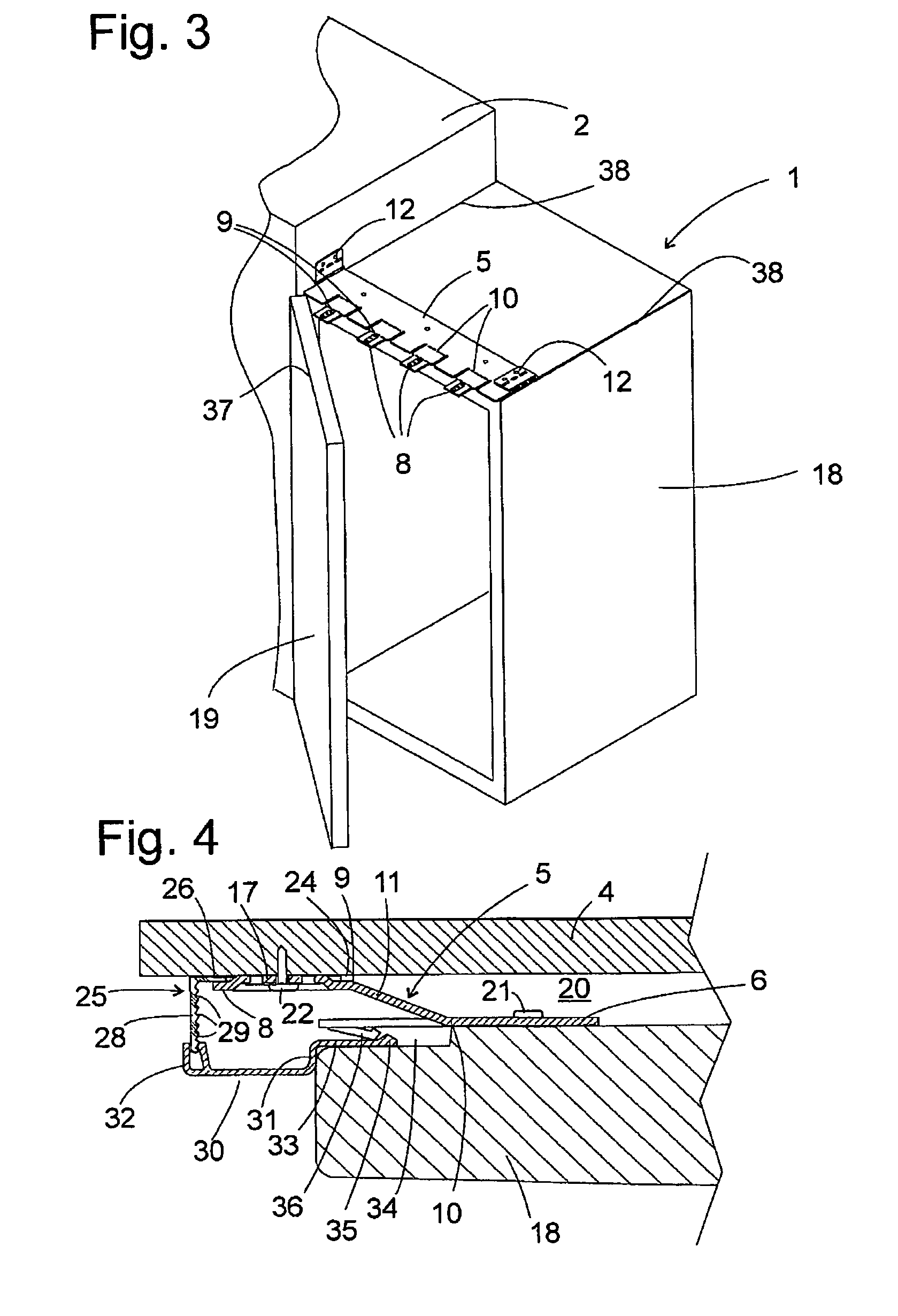 Housing for a household appliance