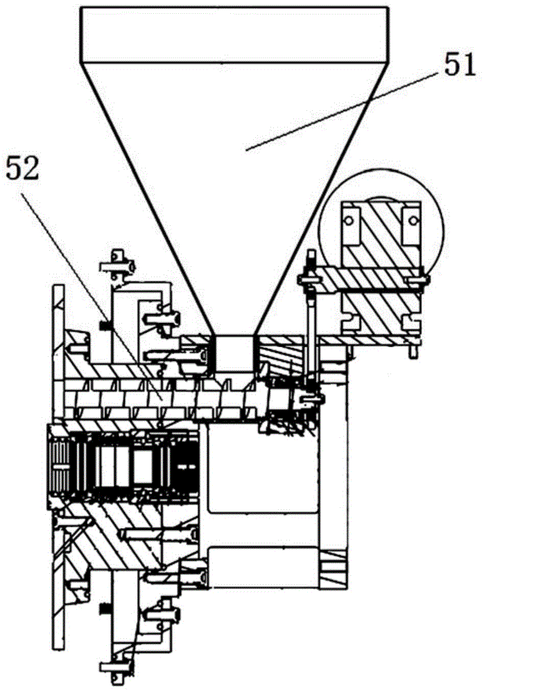 Discharging mechanism of energy-level molecular material cell tearing equipment and discharging method