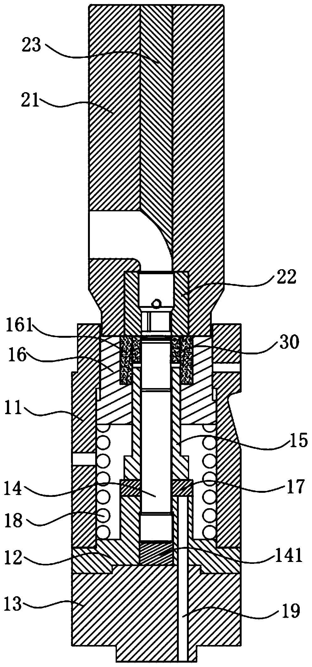 Forming die capable of quickly discharging waste