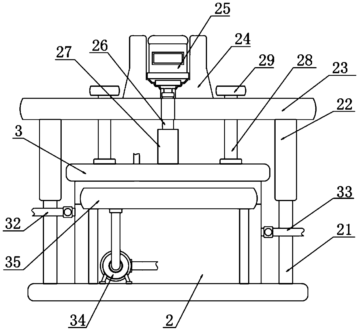 Rotary stripping type injection mold