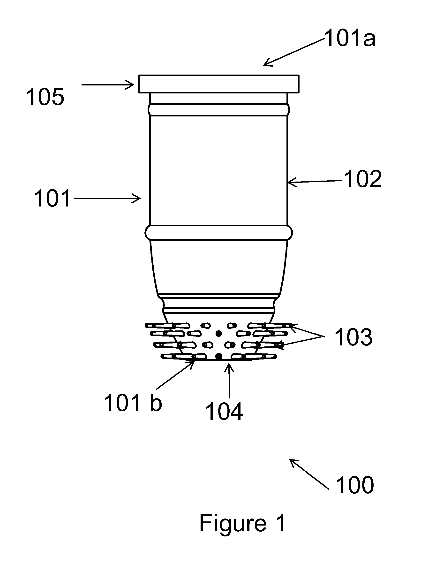 Wiper member for a container