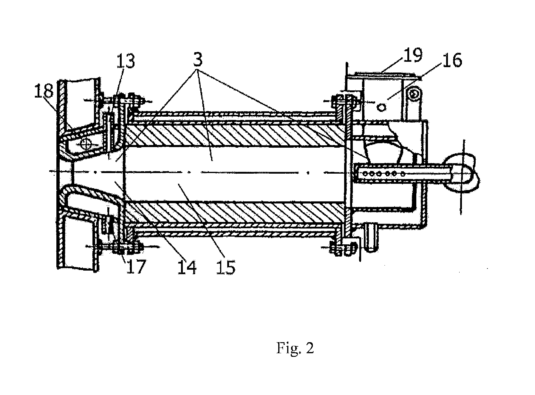 Glass melting method and molten glass layer bubbling glass melting furnace