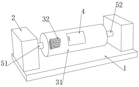 A differential-speed metal particle drying device