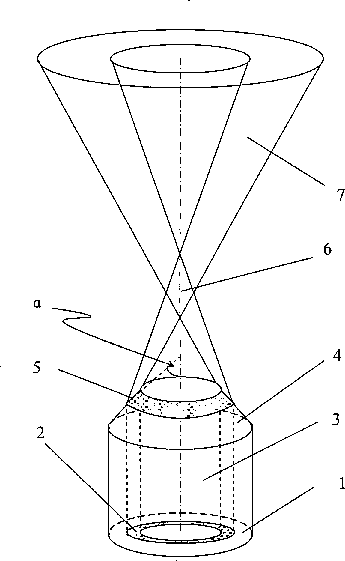 Capillary pipe optical fibre light forceps and its manufacture method