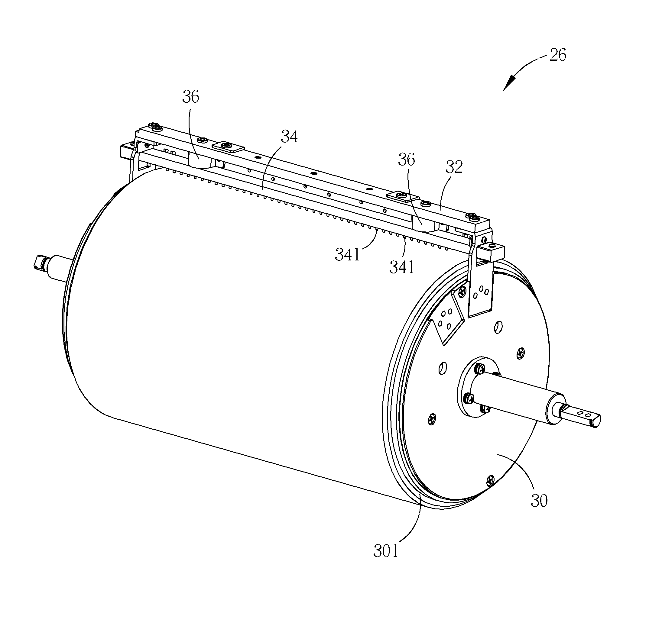 Clamp mechanism and related printer