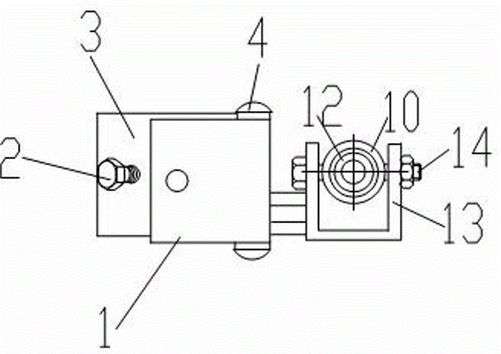 Rotation elevating apparatus of overhead ground wire of power transmission line