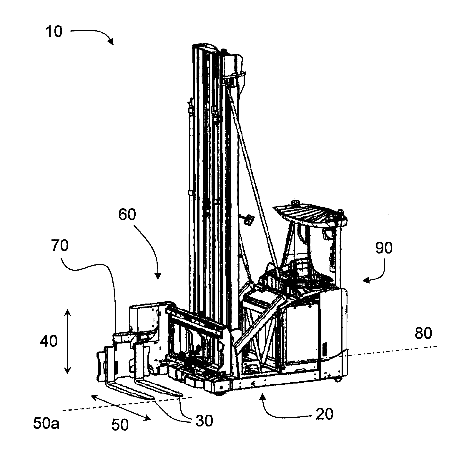 Industrial truck, method and computer program for controlling an industrial truck