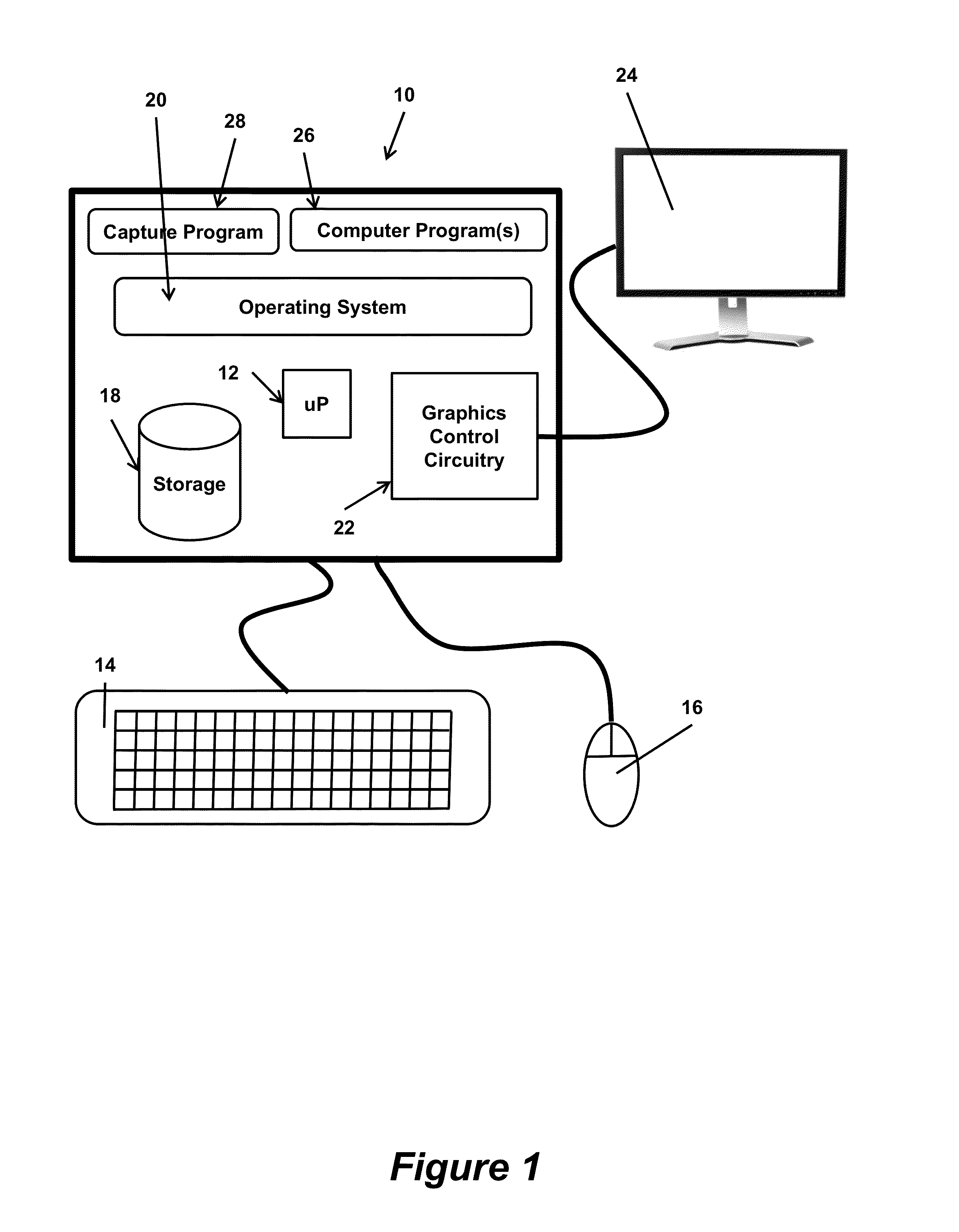 Capturing images from a video card using a change detection algorithm