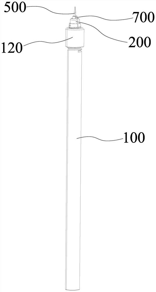 Ejector pin mechanism and crystal ejection equipment