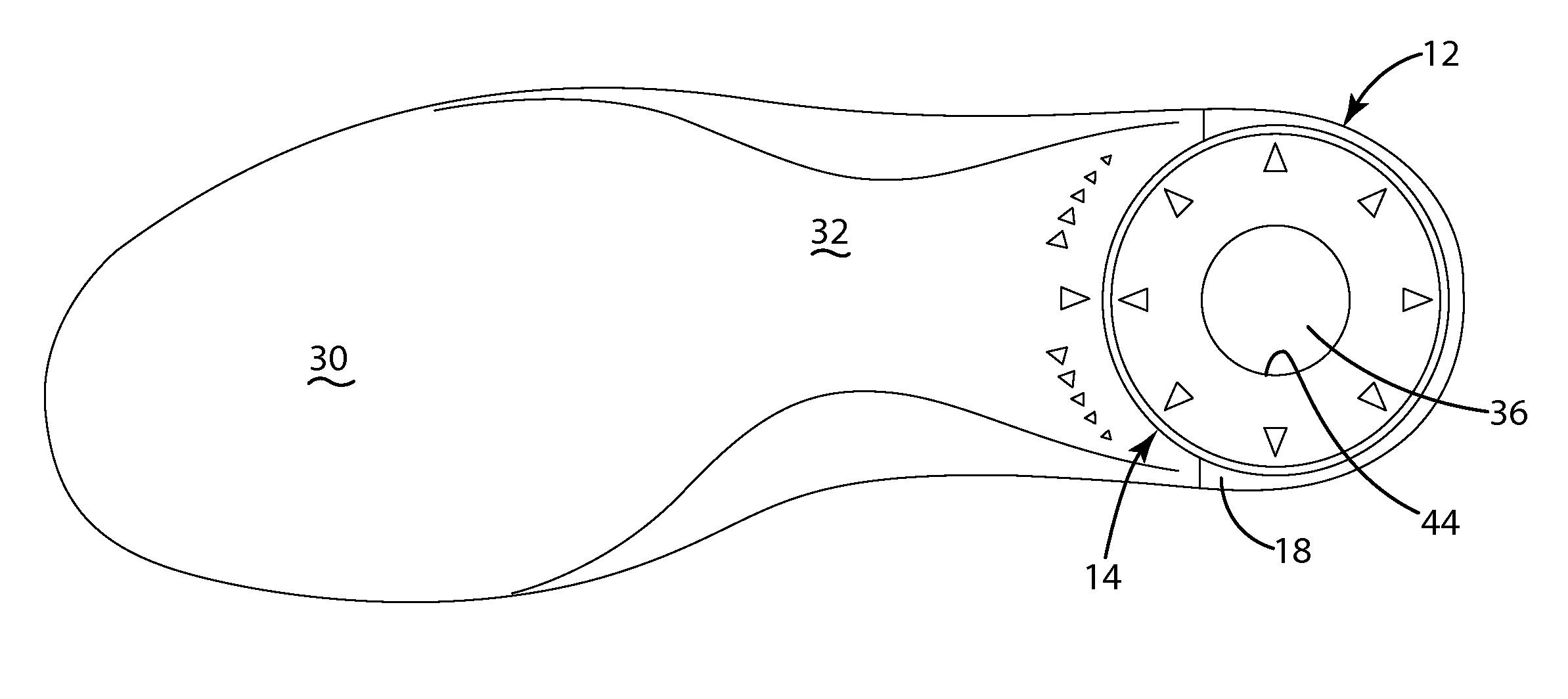 Adjustable footwear sole construction