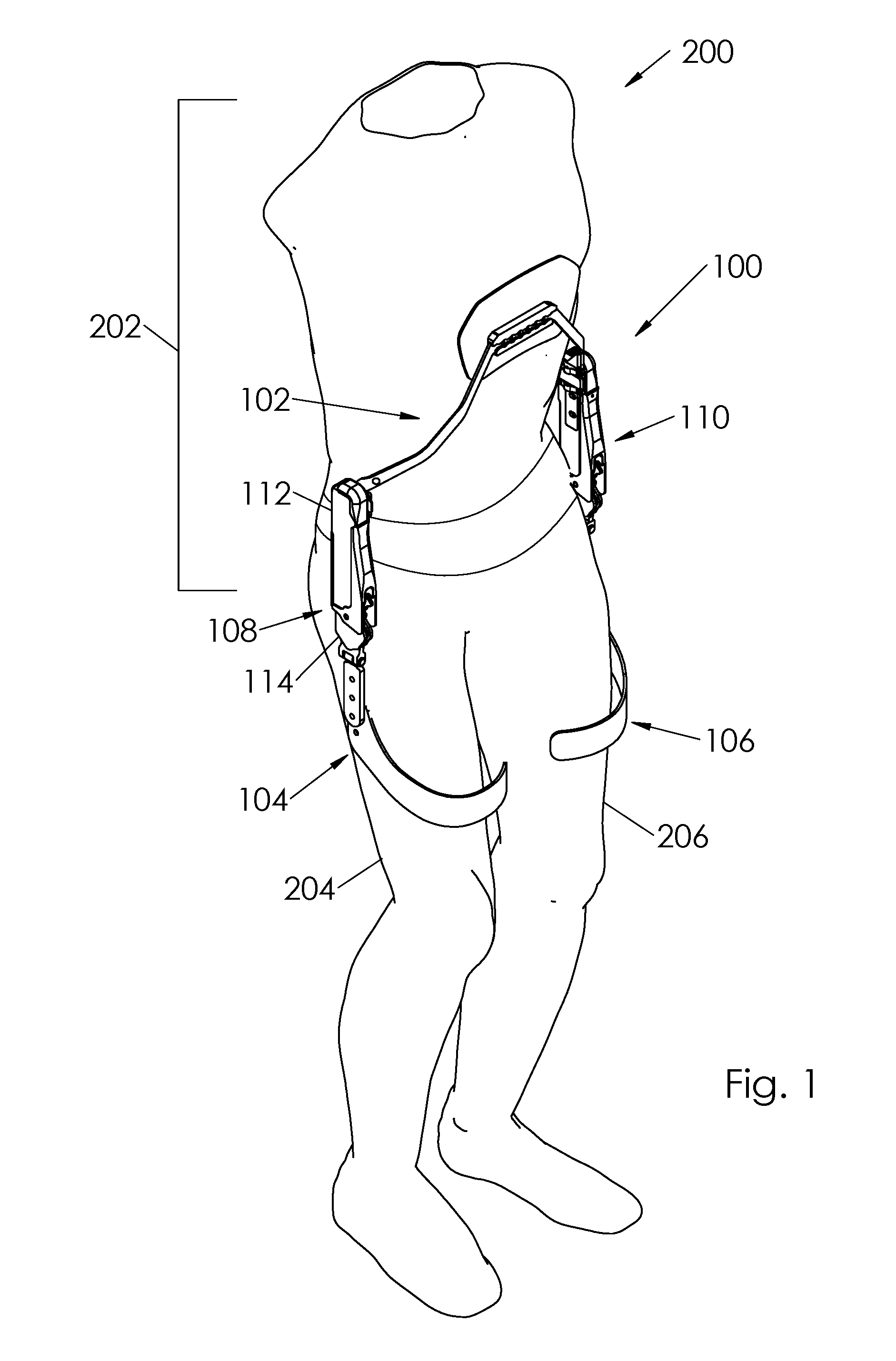 Trunk supporting exoskeleton and method of use