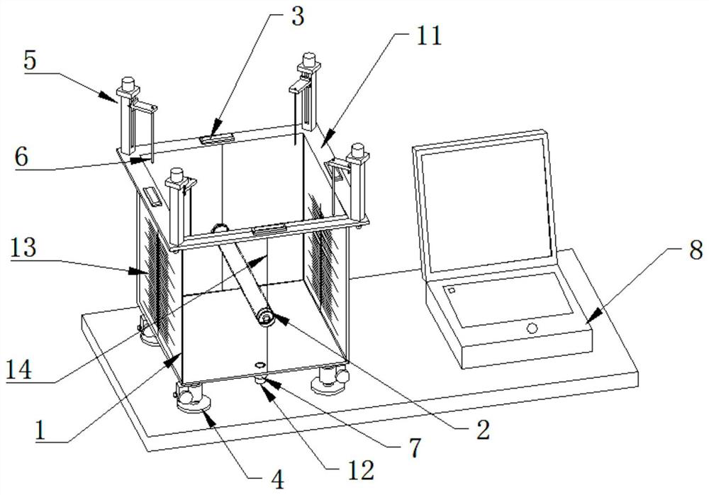 Dose measuring device for radiotherapy equipment