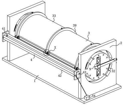 Tension adjusting bracket for PVC (polyvinyl chloride) heat shrinkage film production