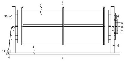 Tension adjusting bracket for PVC (polyvinyl chloride) heat shrinkage film production