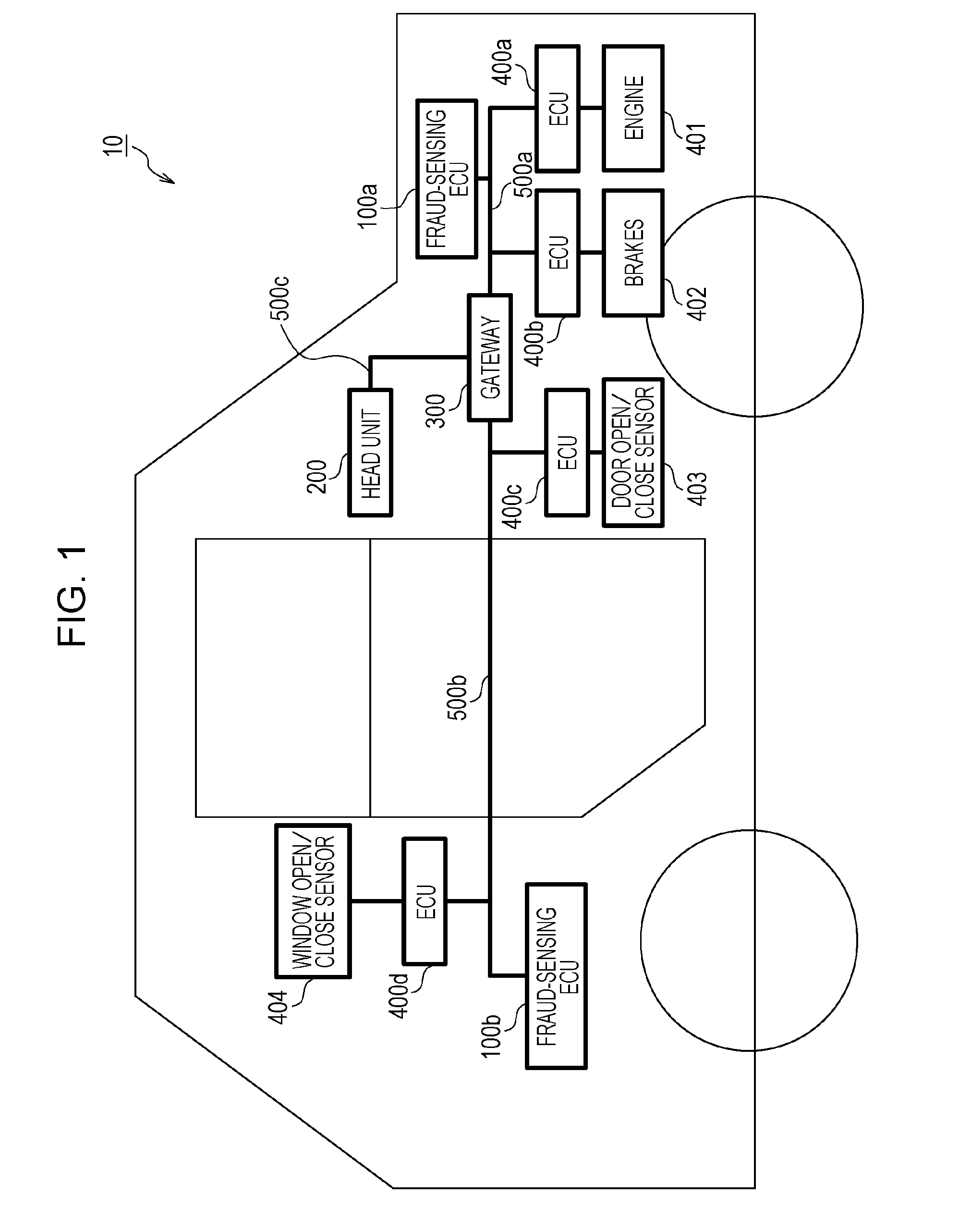 Method for sensing fraudulent frames transmitted to in-vehicle network