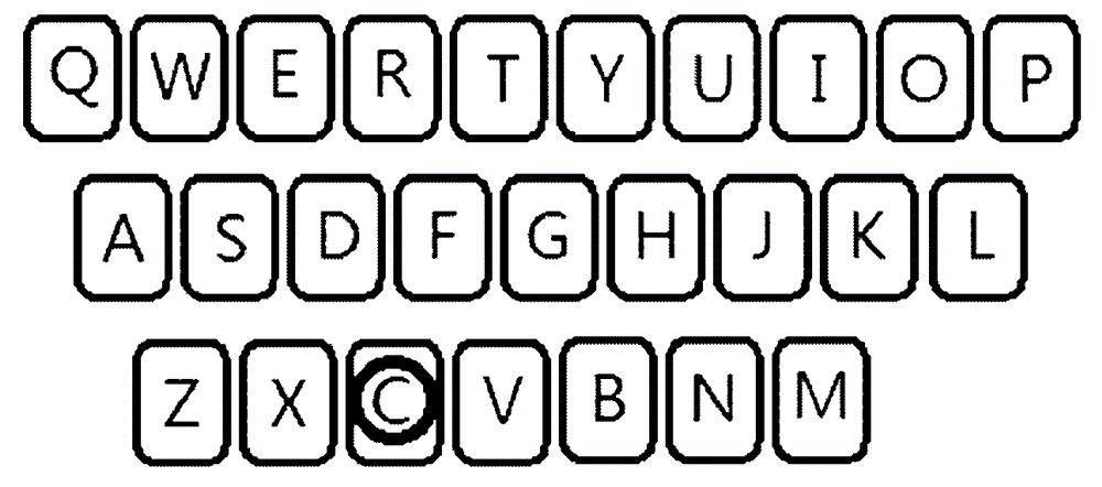 Sliding pinyin input method based on touch screen device