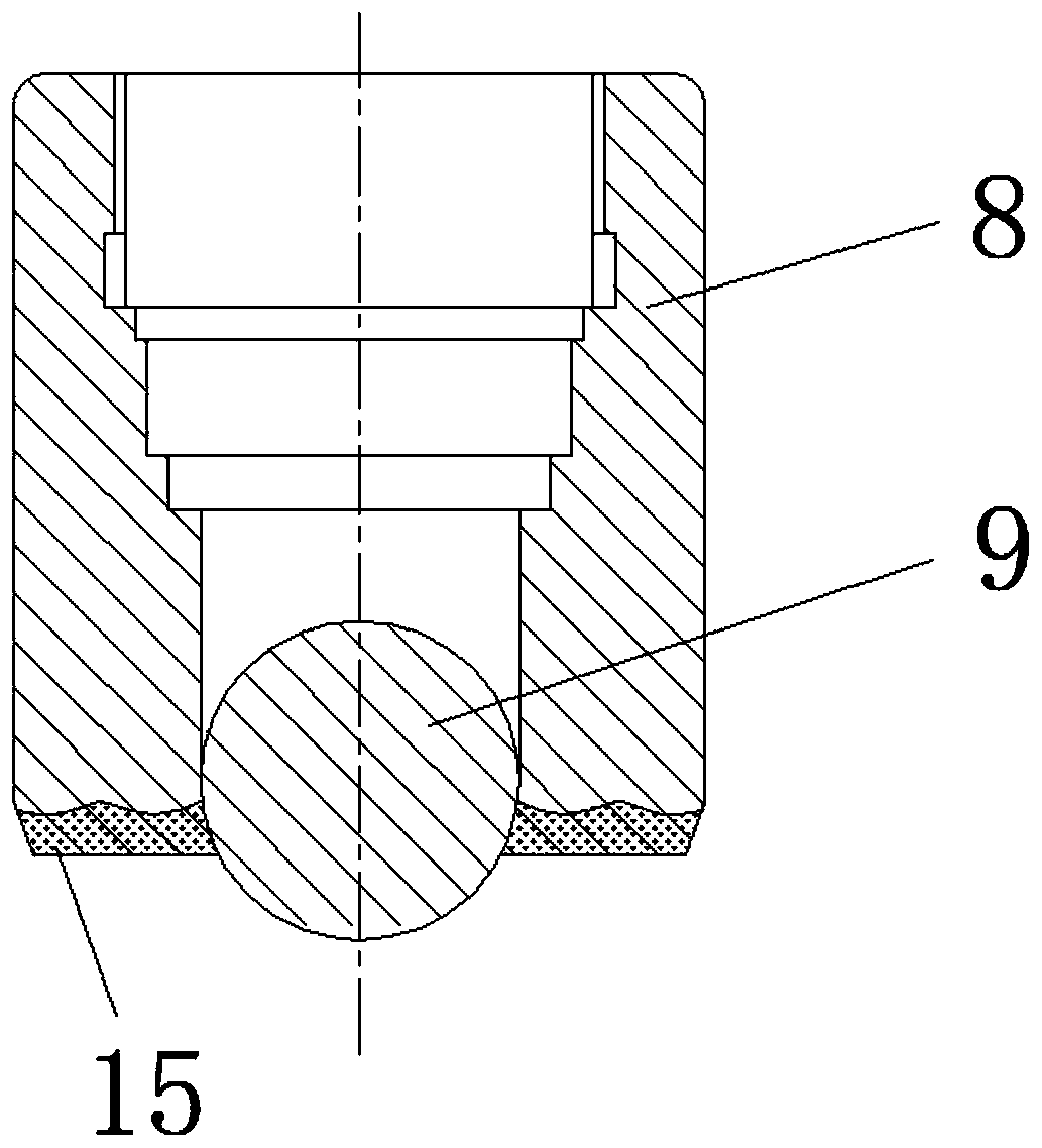 Dual-seal valve for high-pressure high-temperature equal-fluid pipe based on ball column embedding dual-seal