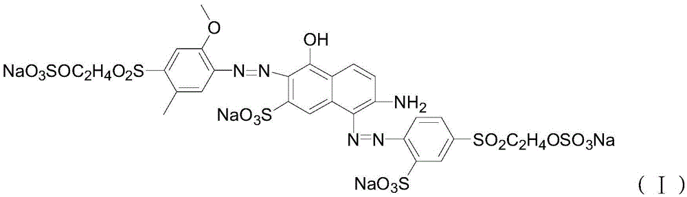 Active red dye preparation method