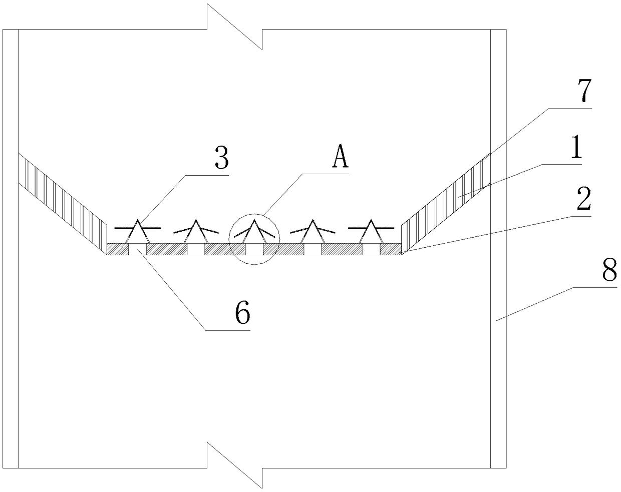 Combined truncated cone type gas-liquid redistributor