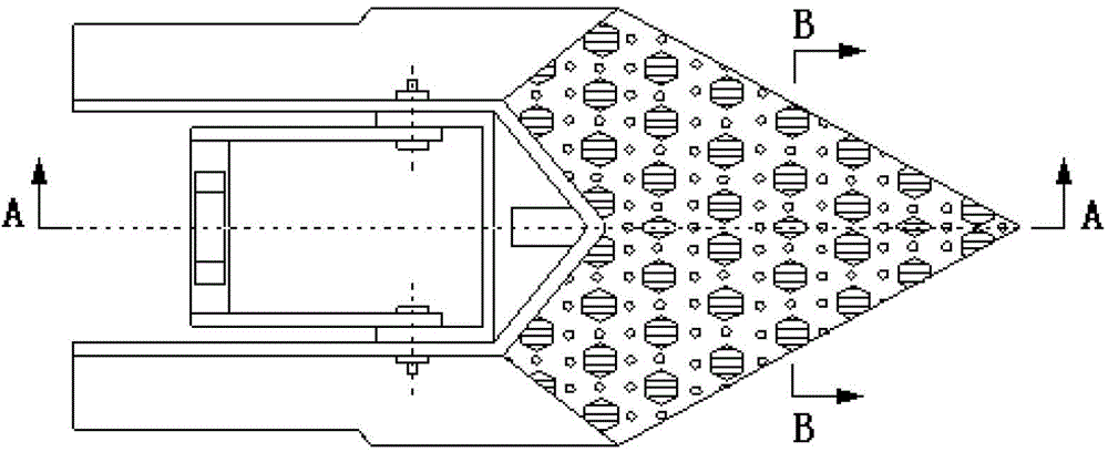 Bionic core moldboard type sowing boot