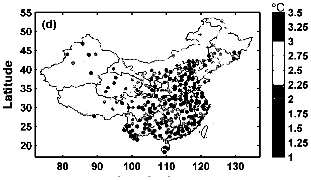 Near-surface air temperature estimation method under cloud conditions