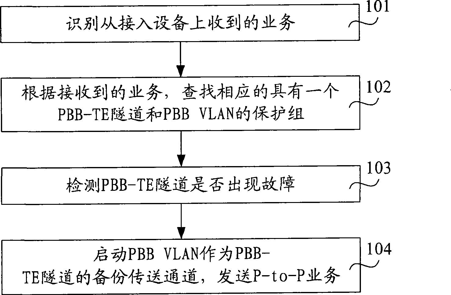 Method, device and system for protecting operator backbone transmission service