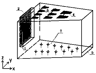 Trapezoidal greenhouse solar chimney ventilation system