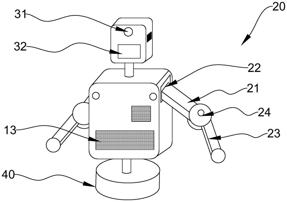 Combat training robot and training system