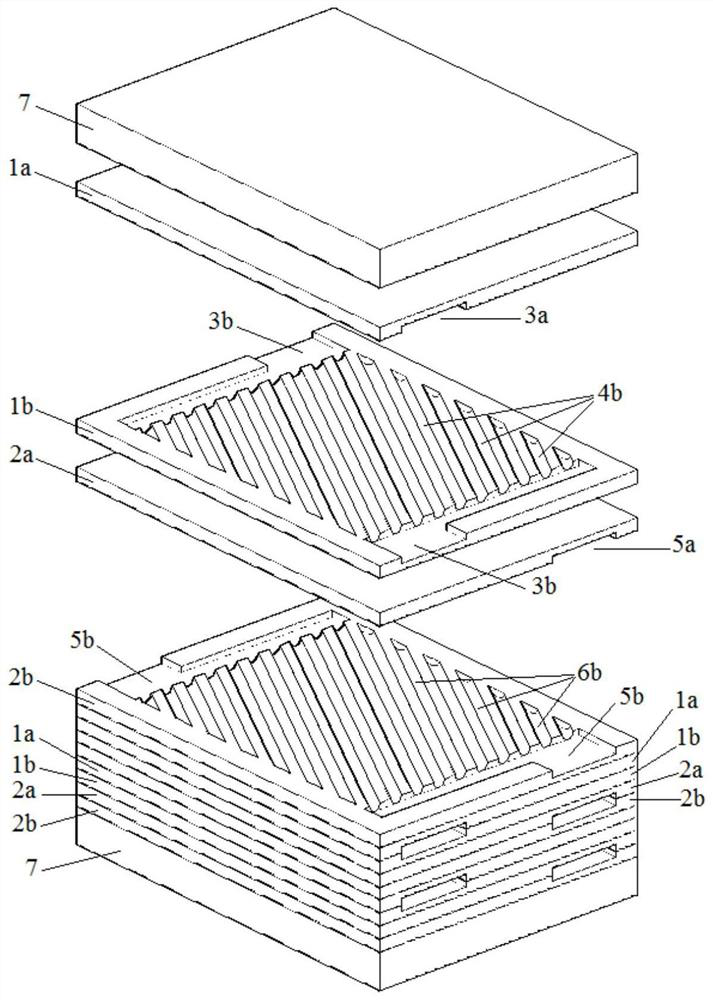 High-pressure-resistant reinforced heat transfer element adopting staggered channel structure and manufacturing method of high-pressure-resistant reinforced heat transfer element