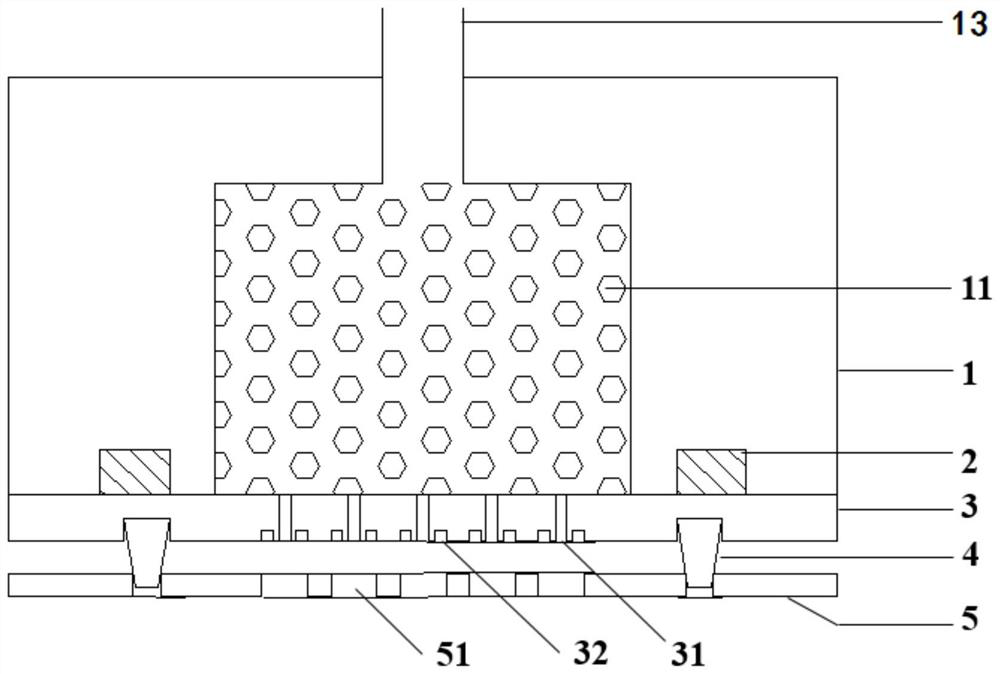 Flat plate electrospray emission device with micro channels