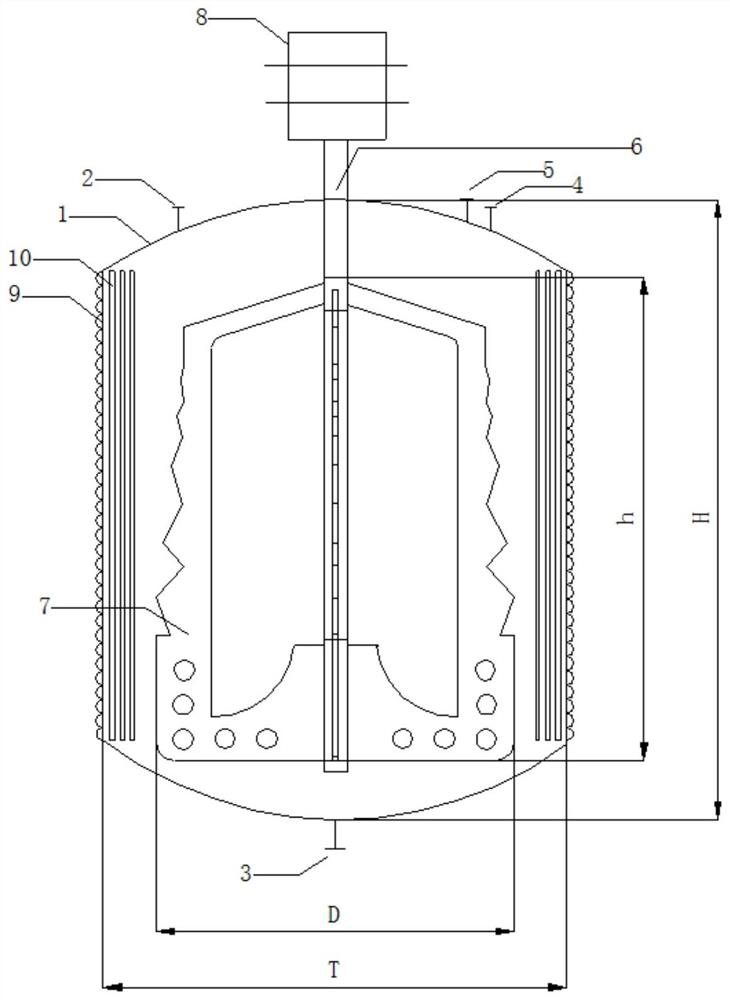 Emulsion polymerization reaction kettle