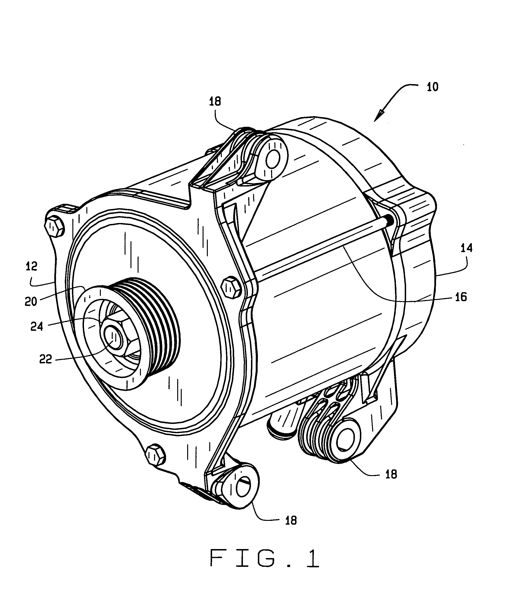 Compact dynamoelectric machine