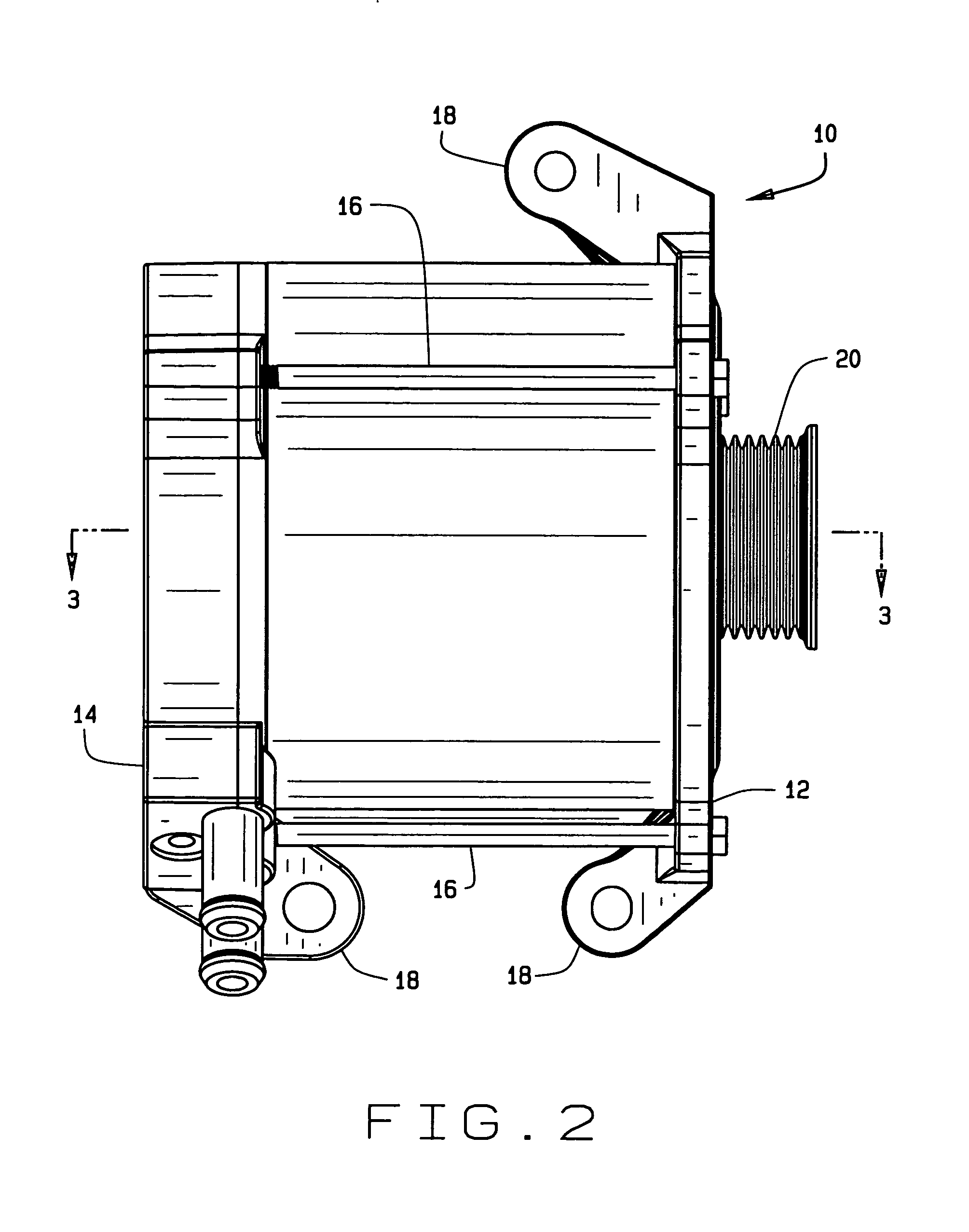 Compact dynamoelectric machine