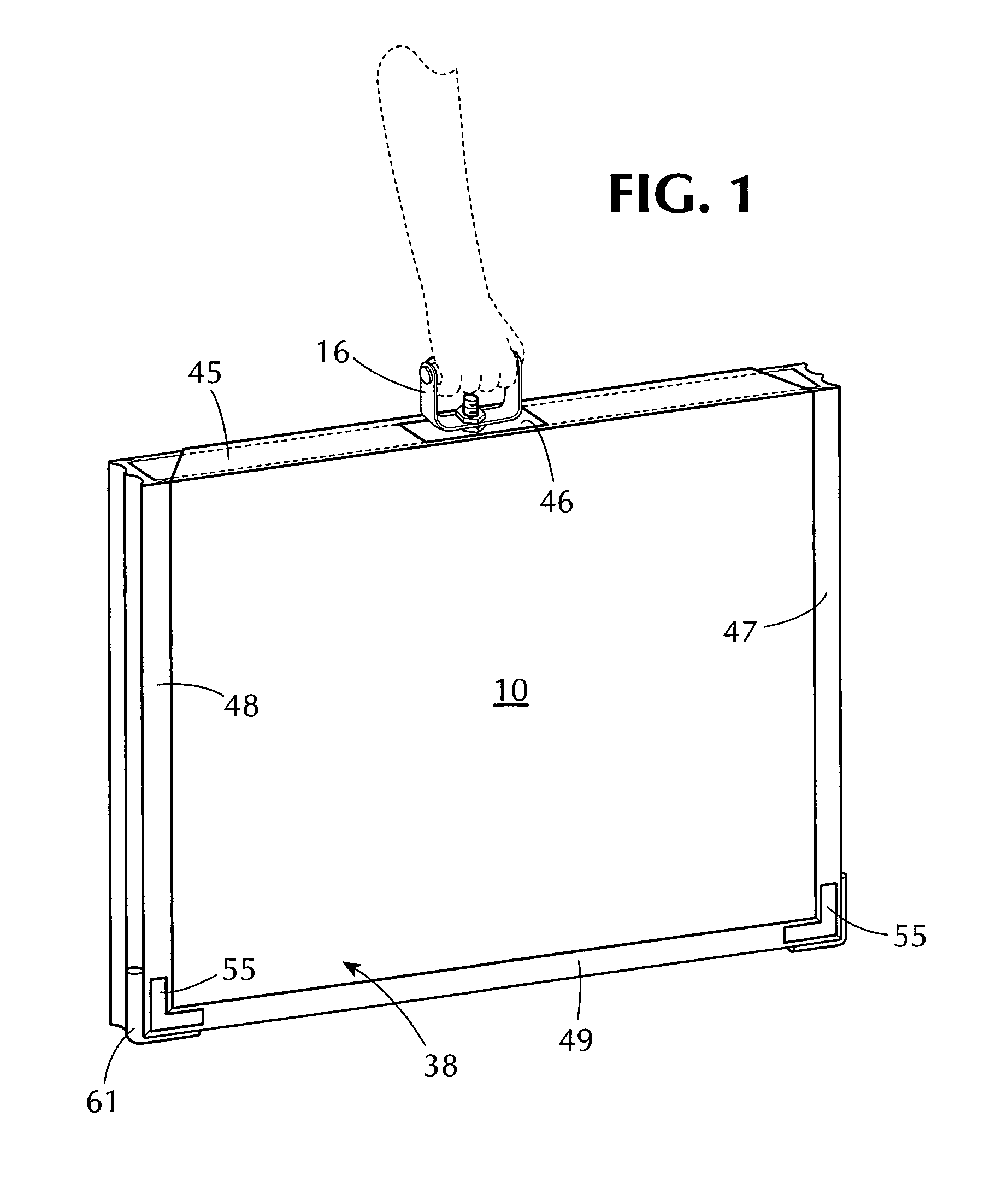 Portable flood barrier panel