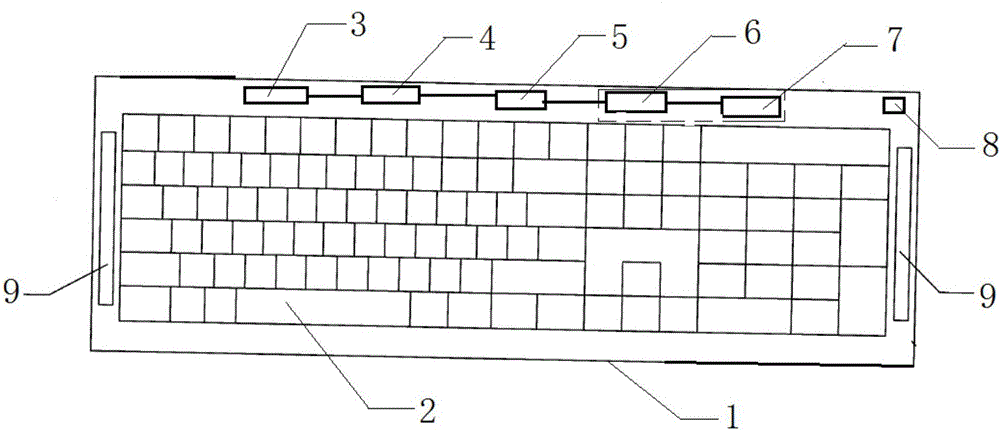 Novel computer keyboard