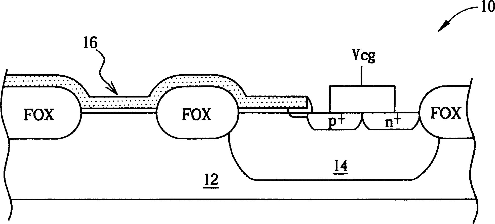 Electric erasing programmable logic element