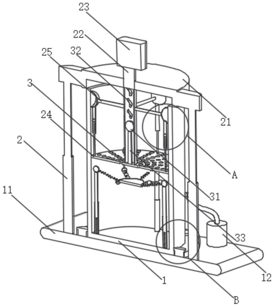 Welding process and welding device of vacuum furnace