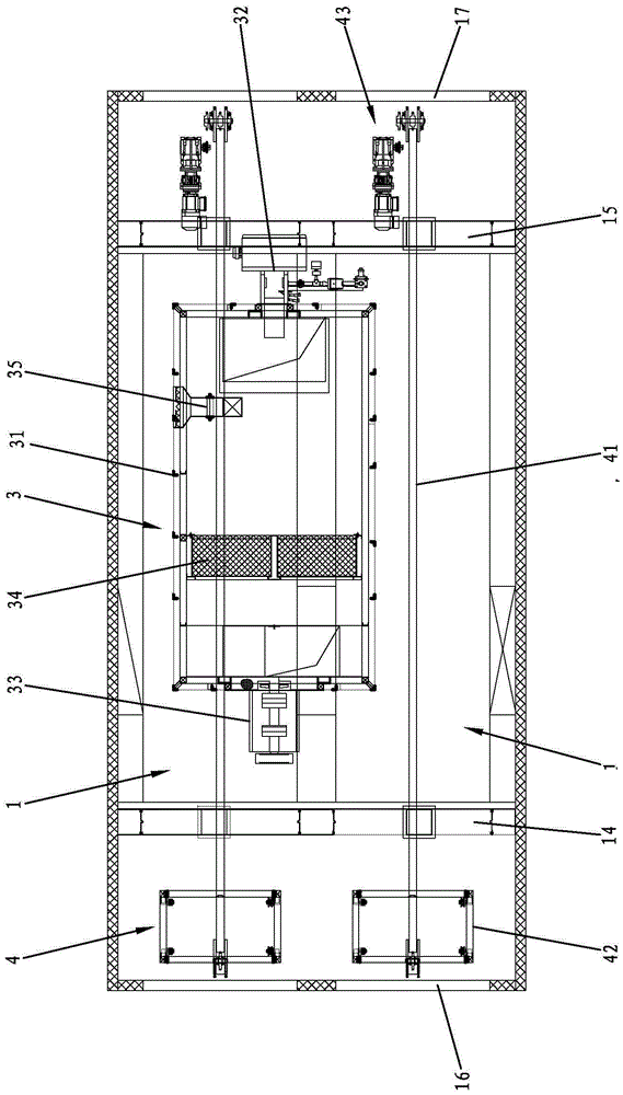 Open-type drying furnace for automobile parts