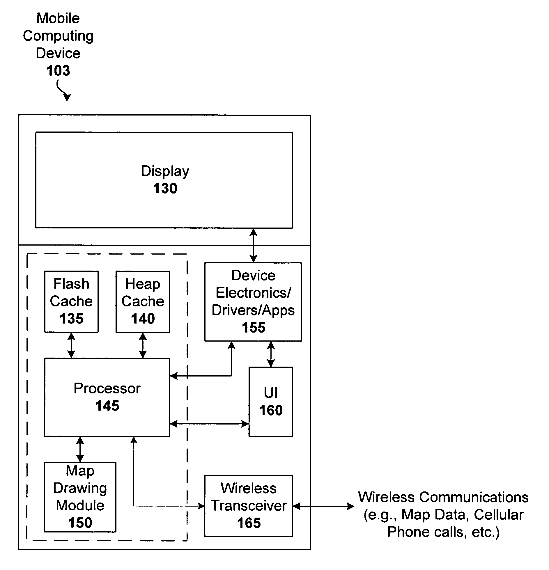 Techniques for displaying and caching tiled map data on constrained-resource services