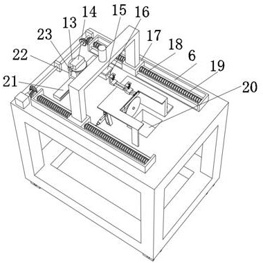 Pipe cutting and polishing device for building engineering guardrail