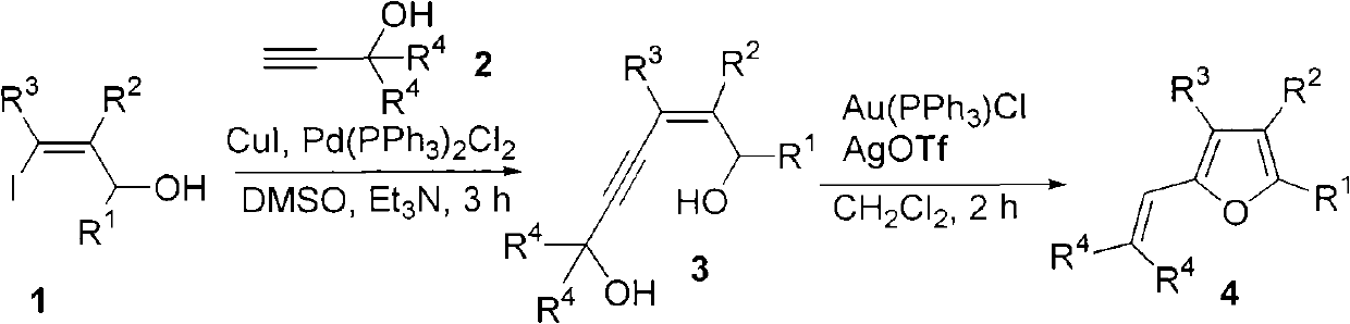 Method for combining polysubstituted furan