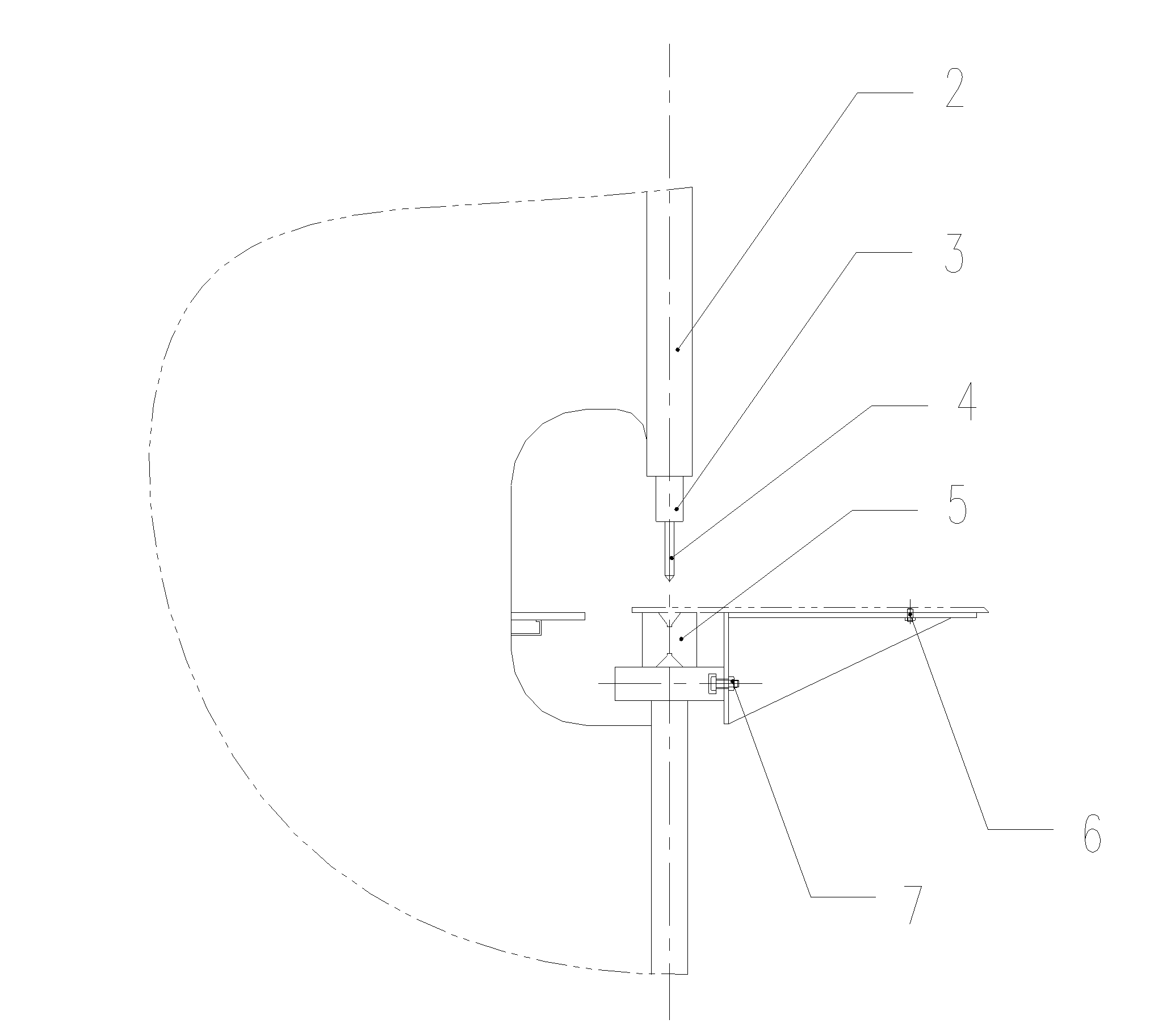 Auxiliary locating device of bending machine for passenger car