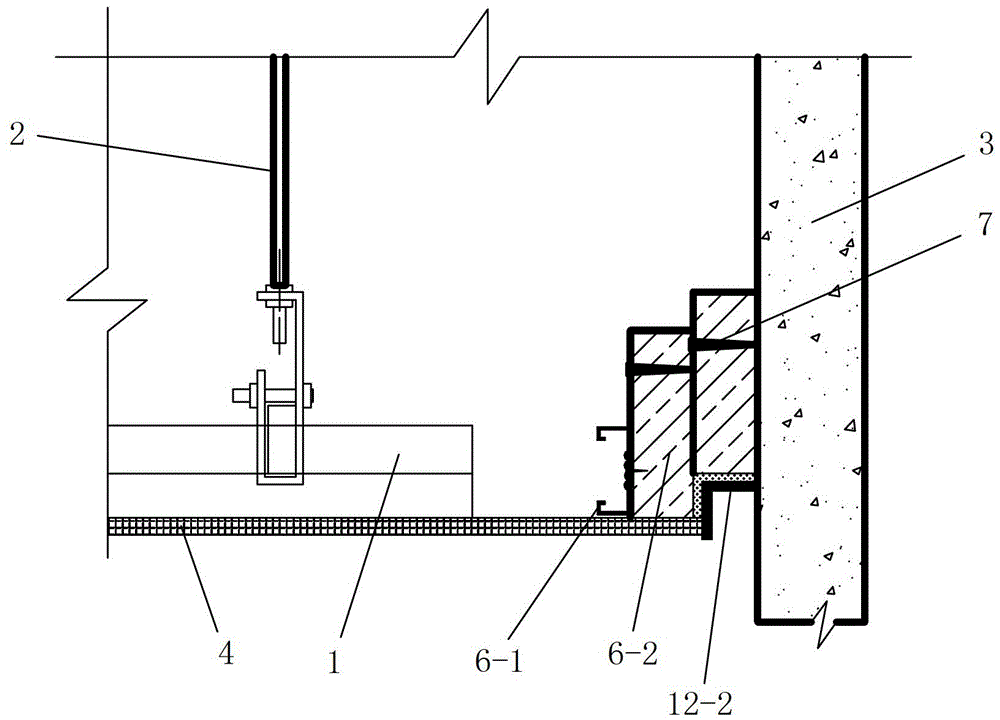 A kind of construction method of paper-faced gypsum board suspended ceiling of building structure